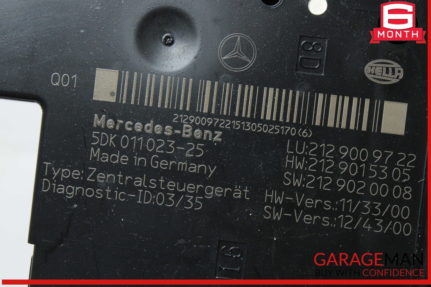 10-18 Mercedes W212 E350 E550 Rear SAM Fuse Box Relay Control Module OEM