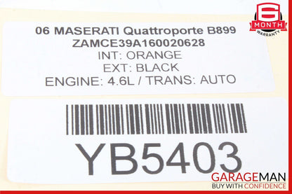 03-08 Maserati Quattroporte M139 Right Side Dashboard Panel Airbag w/ Cover OEM