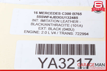 15-20 Mercedes W205 C350e Rear Right Door Lock Latch Actuator w/ Door Handle Set