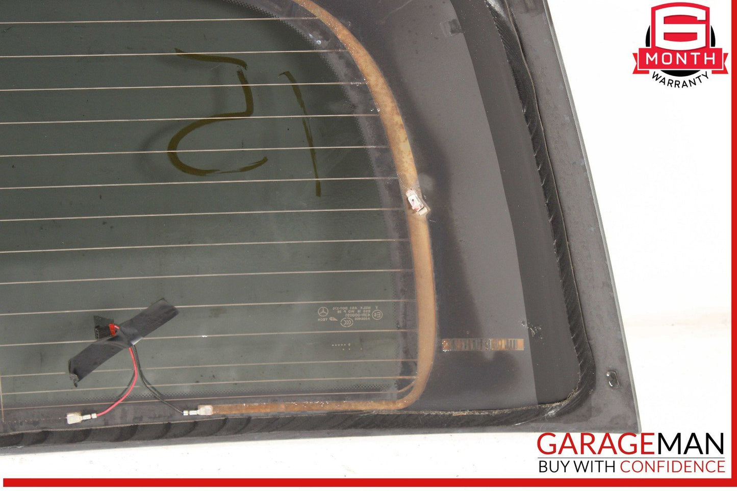 07-12 Mercedes X164 GL450 GL350 GL550 Rear Trunk Lid Tailgate Hatch Window Glass
