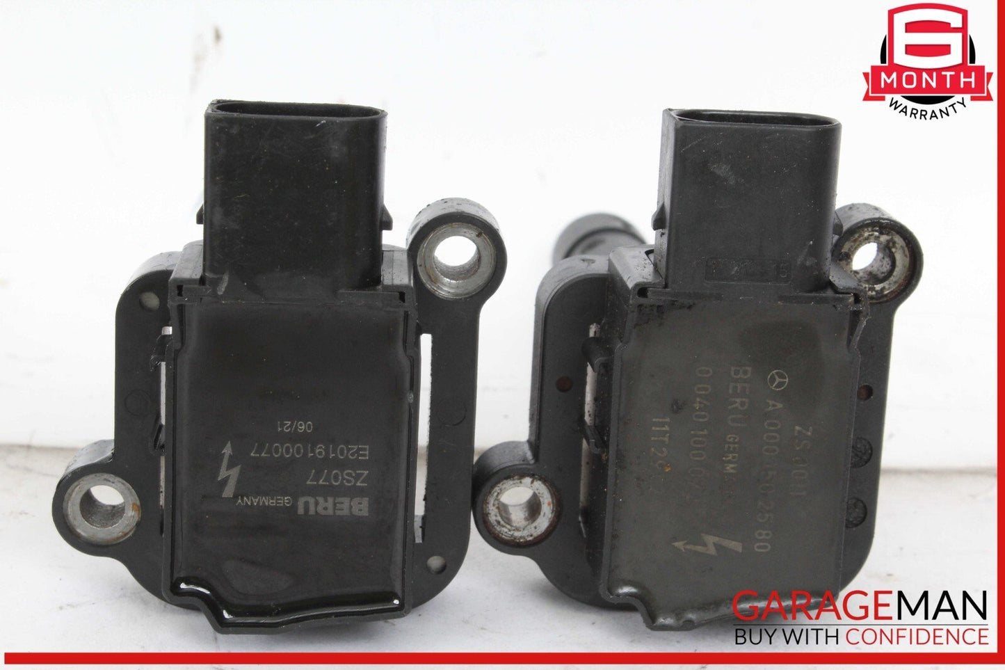 12-15 Mercedes W204 C250 Engine Ignition Coil Spark Plug 0001502580 Set of 4 OEM