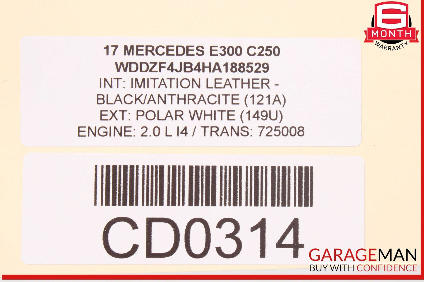 17-19 Mercedes W213 E300 Automatic Transmission 725.008 OEM