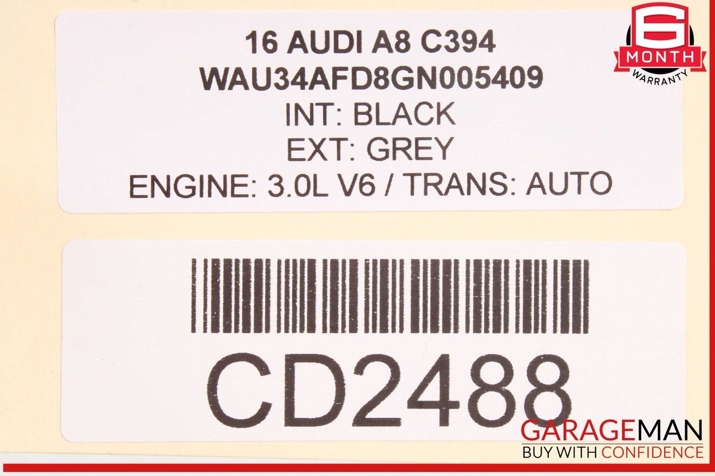 11-18 Audi A8 Quattro Front Left Driver Side Lower Seat Cushion 4H0881405S OEM