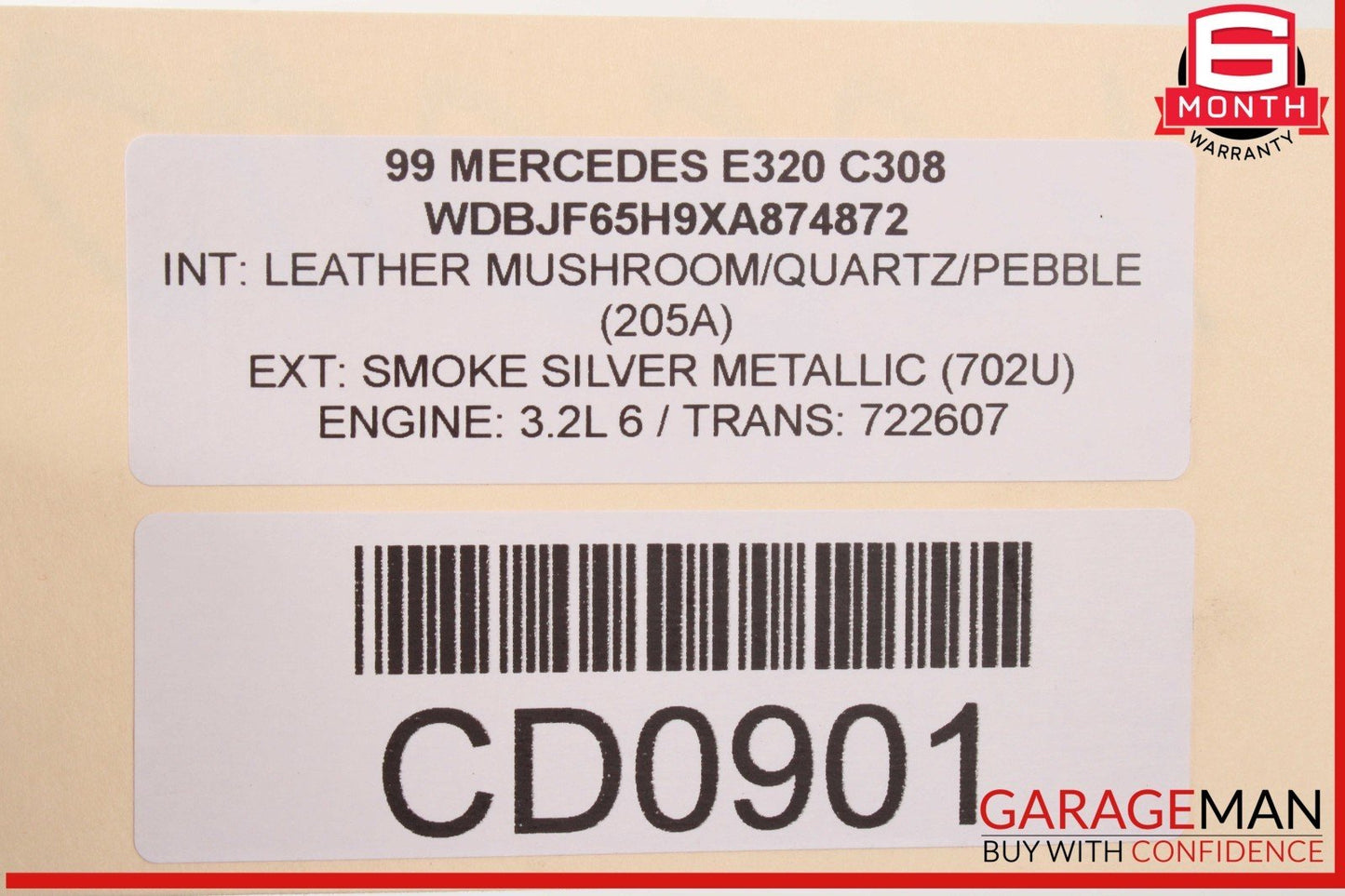 98-02 Mercedes W210 E320 E420 E430 E55 AMG Upper Sunroof Moon Roof Assembly OEM