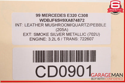 98-02 Mercedes W210 E320 E420 E430 E55 AMG Upper Sunroof Moon Roof Assembly OEM