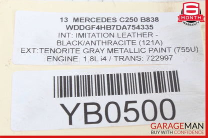 12-15 Mercedes W204 C250 SLK250 M271 1.8L Turbo Turbocharger IHI 2710903680 OEM
