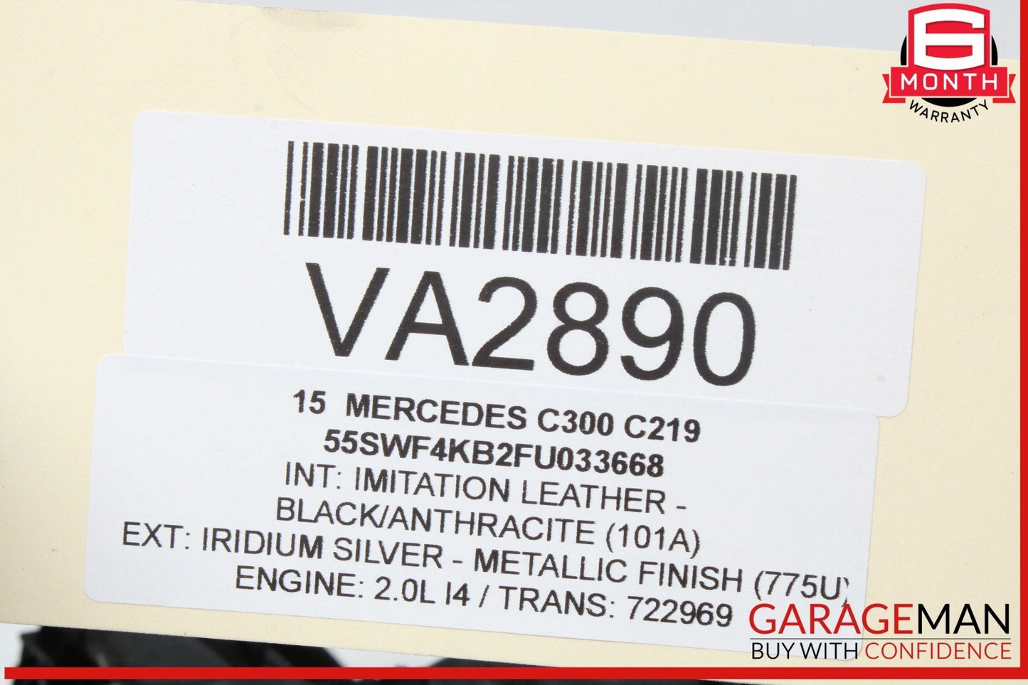 15-18 Mercedes W205 C300 Main Engine Motor Harness Wire Wiring Assembly OEM