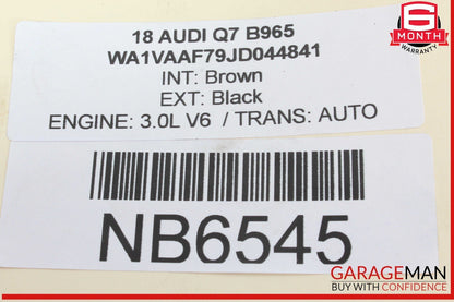 17-19 Audi Q7 Engine Cylinder Block Crankshaft Lower Bearing 06E103032 OEM