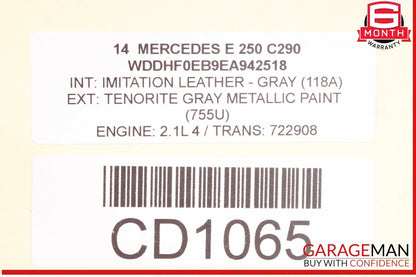 14-16 Mercedes W212 E250 Engine Motor Cooling Radiator A/C AC Condenser Assembly