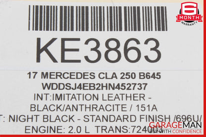 14-18 Mercedes W117 CLA250 Front Left Interior Door Trim Panel Cover Assembly