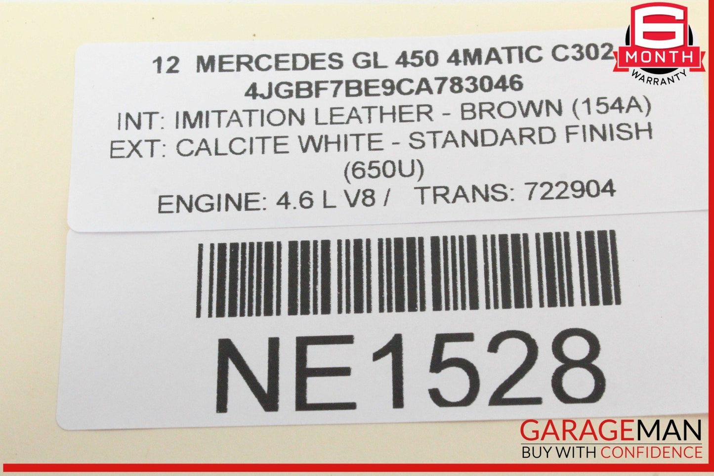 09-13 Mercedes X164 GL450 4MATIC Left or Right Side Headrest Screen Monitor OEM