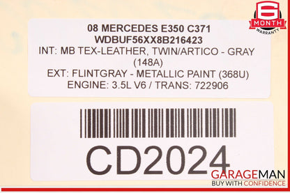 03-09 Mercedes W211 E350 E320 E550 Front Left Side Wing Fender Panel OEM