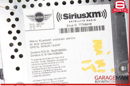 14-15 Mini Cooper Radio Stereo Bluetooth AM FM Tuner 9361657 OEM