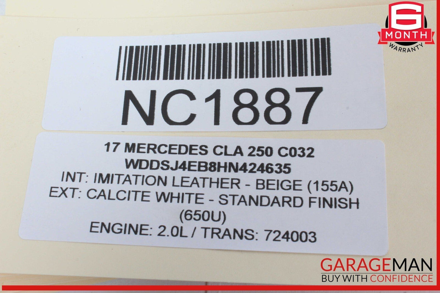 15-20 Mercedes W117 CLA250 GLA250 Driver Steering Wheel w/ Paddle Shifters OEM
