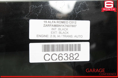 17-24 Alfa Romeo Giulia Panoramic Sunroof Sun Roof Rear Glass OEM