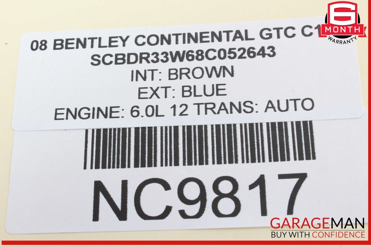 03-10 Bentley Continental GTC Front Left Driver Side Steering Wheel Wood OEM