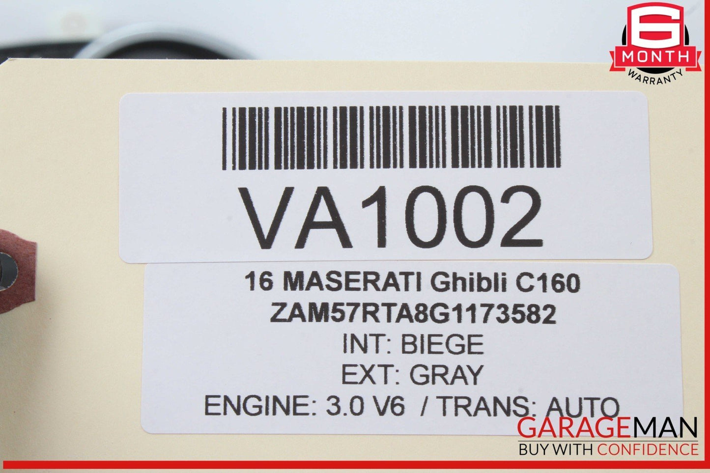 14-17 Maserati Ghibli Rear Left Driver Side Exterior Door Handle Assembly OEM