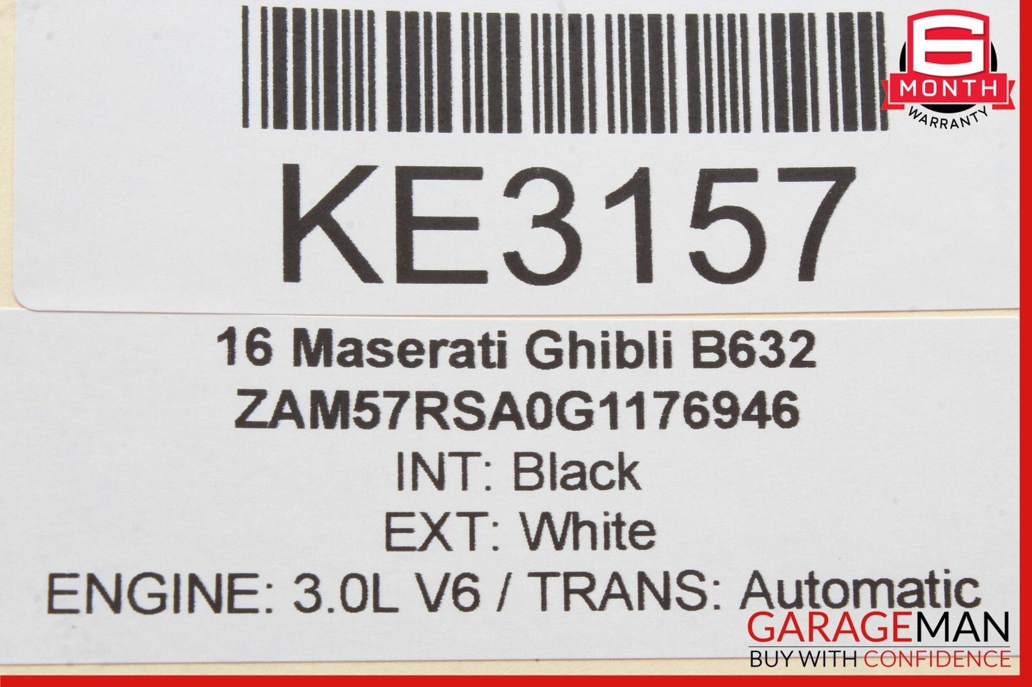 14-21 Maserati Ghibli Rear Left Driver Side Exterior Door Handle Assembly OEM