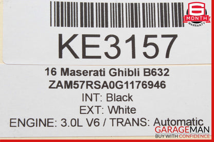 14-21 Maserati Ghibli Rear Left Driver Side Exterior Door Handle Assembly OEM