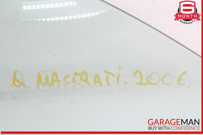 03-13 Maserati Quattroporte M139 Front Right Side Door Window Glass OEM