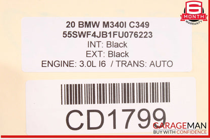 19-24 BMW M340i G20 Front Right Lower Bottom Seat Cushion OEM