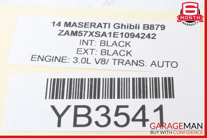 14-17 Maserati Ghibli Rear Right Passenger Side Door Window Regulator Motor OEM