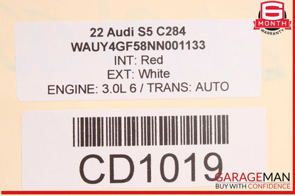 18-24 Audi S5 A5 Convertible Rear Right Interior Quarter Panel Trim Cover OEM