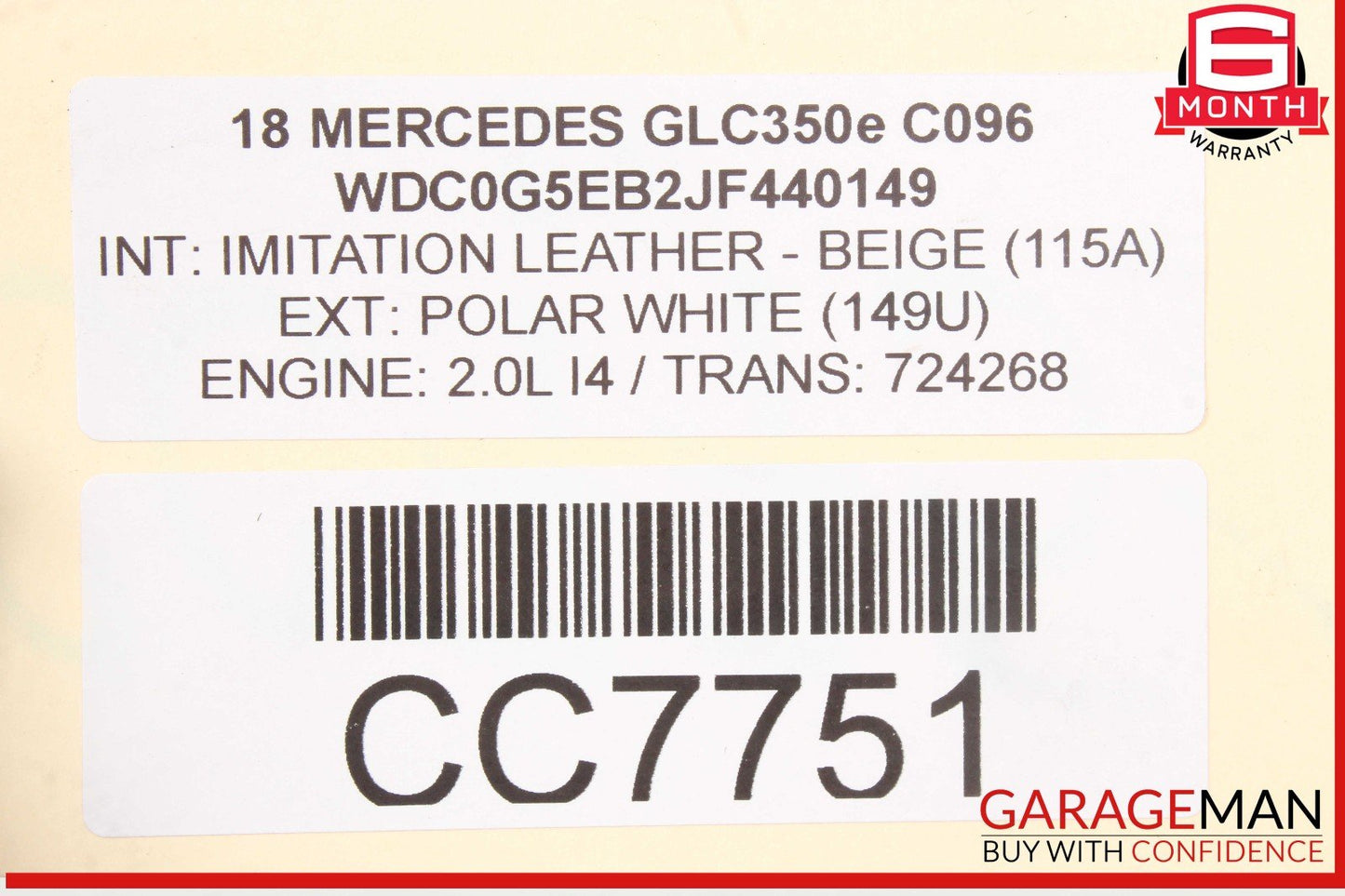 18-20 Mercedes X253 GLC350e Automatic Transmission Assembly OEM 197k