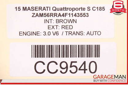 14-17 Maserati Quattroporte SQ4 M156 Rear Right Side Interior Door Panel OEM