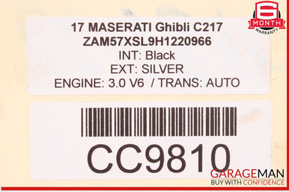 14-17 Maserati Ghibli RWD Auto Trans Automatic Transmission Assembly OEM