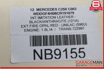 08-18 Mercedes W204 C250 CLS550 Front Left and Front Right Door Audio Speakers