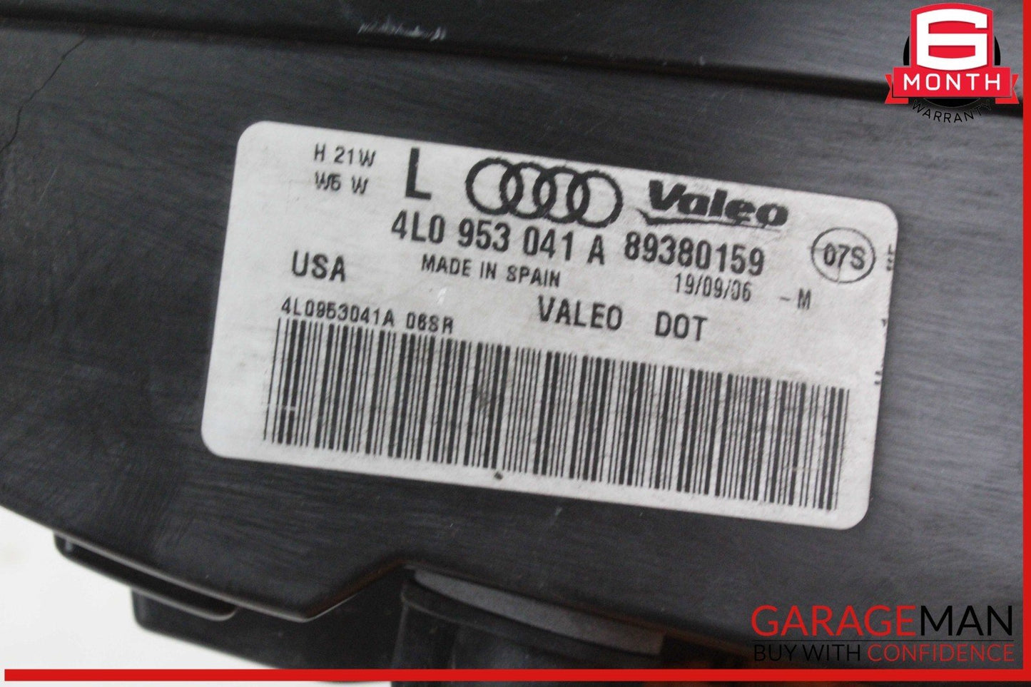 07-09 Audi Q7 Front Left Driver Side Bumper Turn Signal Marker Light OEM