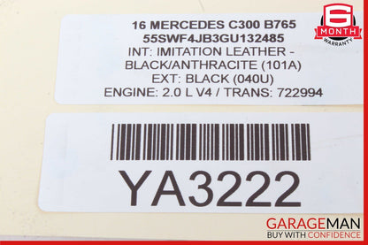 15-20 Mercedes W205 C300 Front Left Door Lock Latch Actuator w/ Door Handle Set