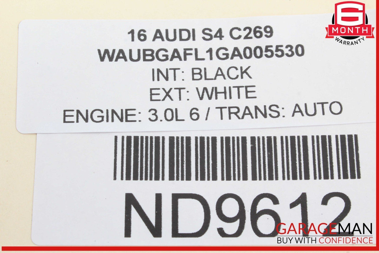 13-16 Audi S4 A4 Rear Left Driver Side Outer Tail Light Lamp 8K5945095 OEM