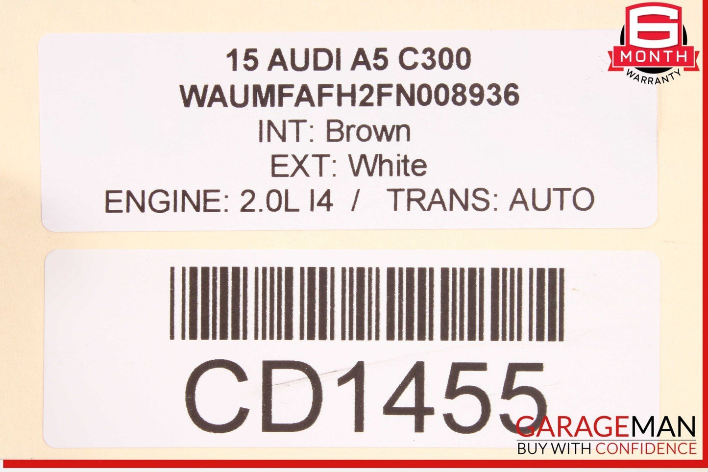 12-15 Audi A5 Rear Diff Differential Axle Carrier Assembly OEM