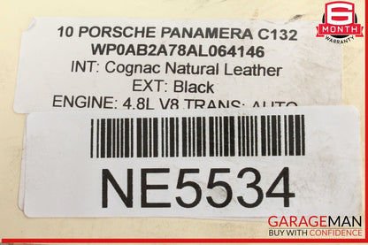 10-16 Porsche Panamera 970 4.8L Engine Upper Oil Pan Sump 94810716123 OEM