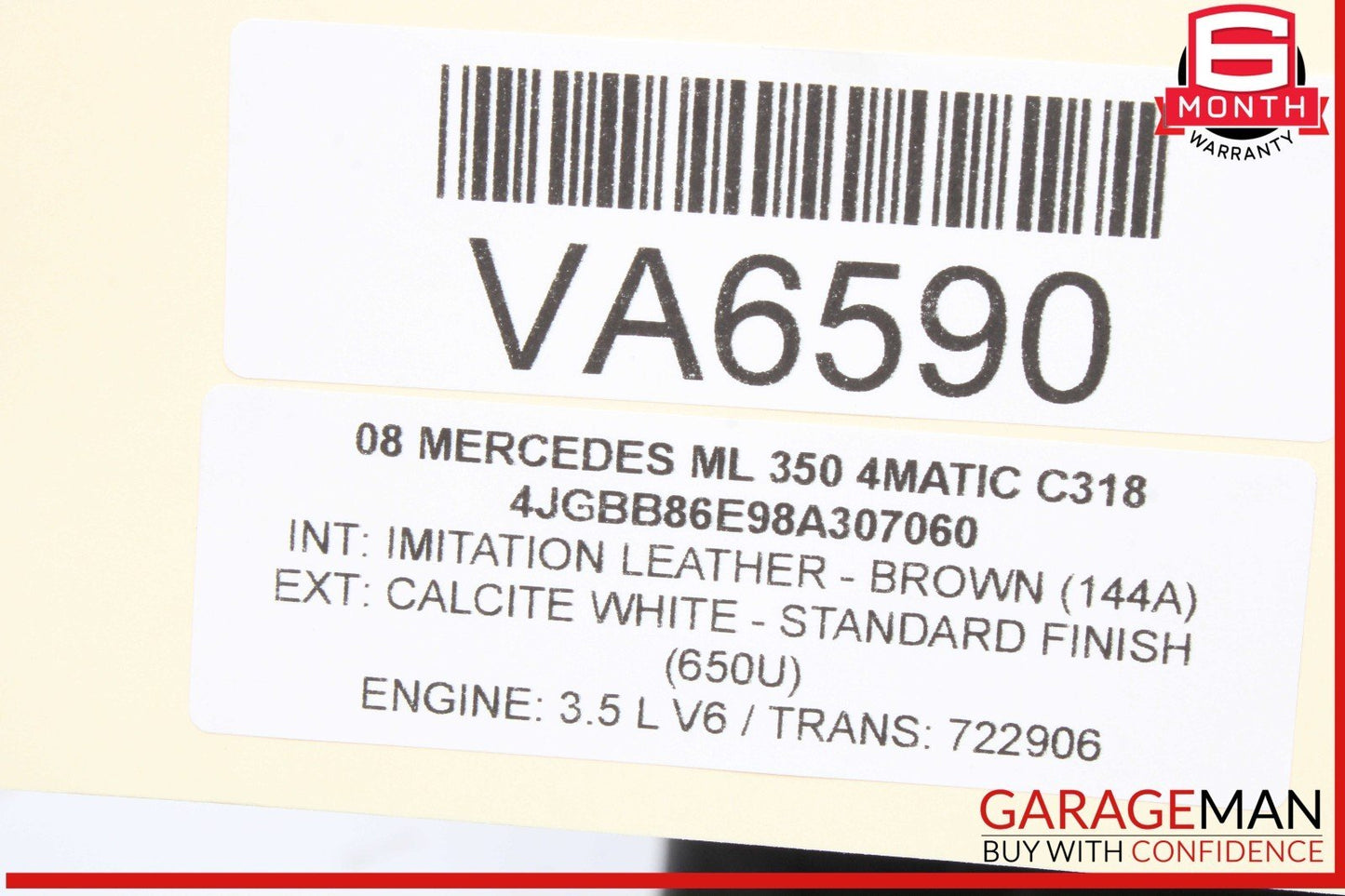 06-13 Mercedes W164 ML350 4MATIC Lower Engine Motor Oil Pan 2720100828 OEM