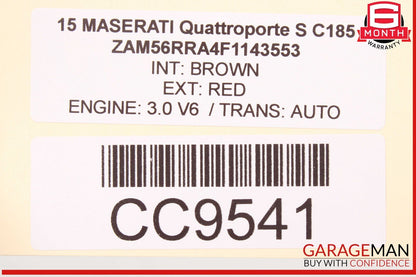 14-17 Maserati Quattroporte M156 Front Right Side Interior Door Panel OEM