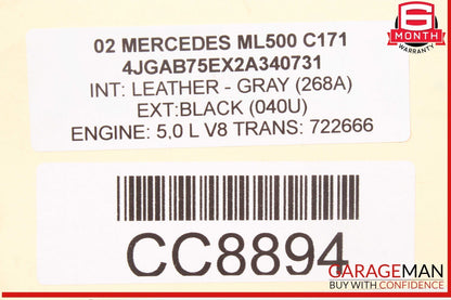 00-05 Mercedes W163 ML500 ML55 AMG Engine Cooling Radiator 1635000003 OEM