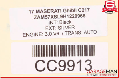 14-17 Maserati Ghibli M157 Front Right Side Lower Bottom Seat Cushion OEM