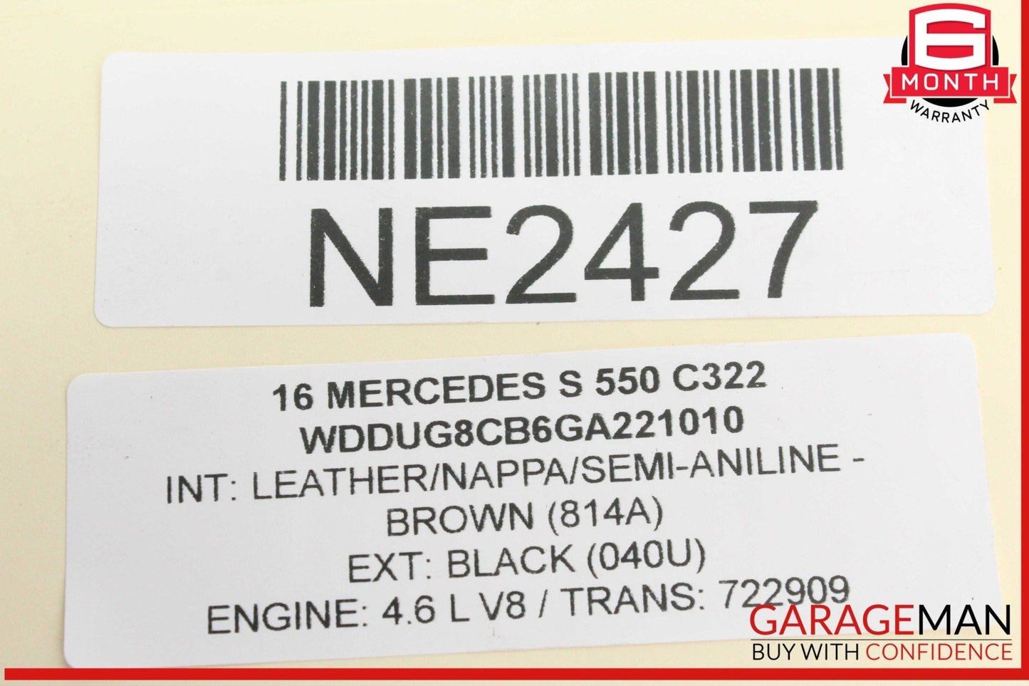 14-17 Mercedes W222 S550 Rear Trunk Lid Power Opener Mechanism 0390204124 OEM