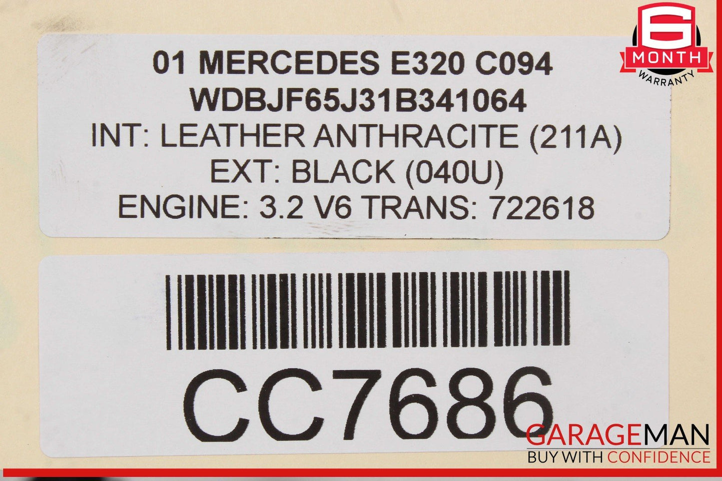00-02 Mercedes W210 E320 Front Hood Bonnet Cover Panel OEM
