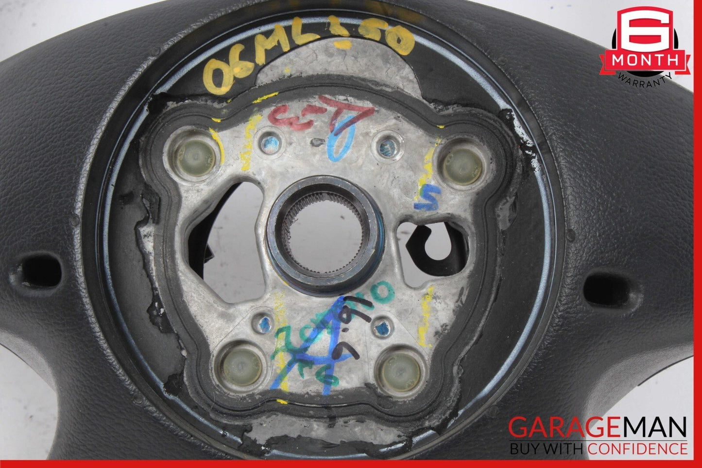 06-08 Mercedes W164 ML350 GL450 R500 Steering Wheel w/ Paddle Shifters Black OEM