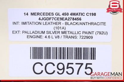 12-19 Mercedes X166 GL450 GL550 Front Sub Frame Subframe Engine Crossmember OEM
