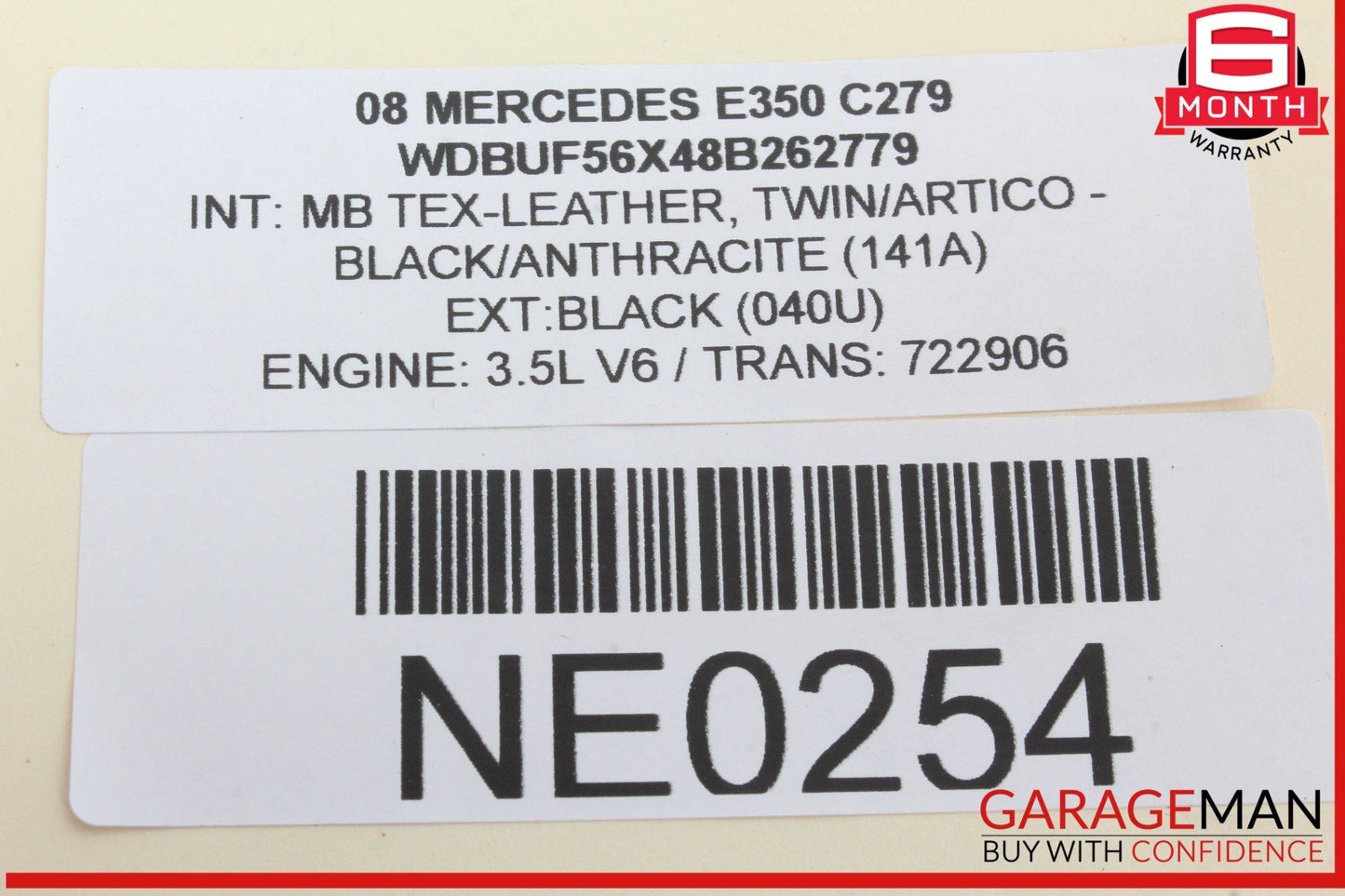 01-11 Mercedes W211 E350 C240 Trunk Lid Lock Latch Handle 2037500893 OEM
