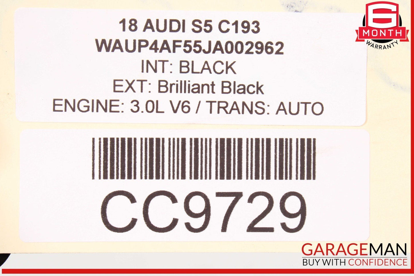 17-24 Audi S5 S4 A4 A5 Rear Sub Frame Subframe Crossmember OEM