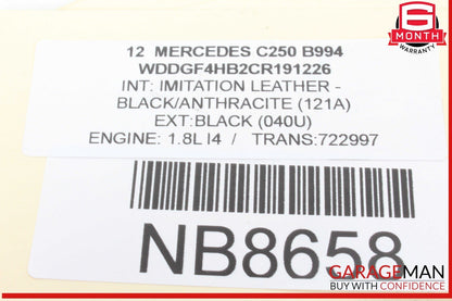 08-14 Mercedes W204 C250 C300 Rear Left & Right Shock Absorber Strut Set OEM