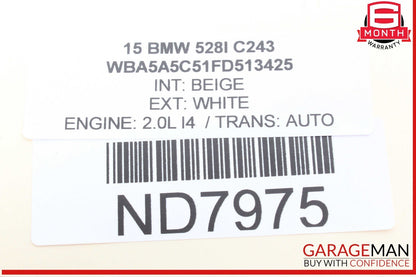 11-16 BMW 528i 535i 550i F10 Front Left & Right Side Door Tweeter Audio Speaker