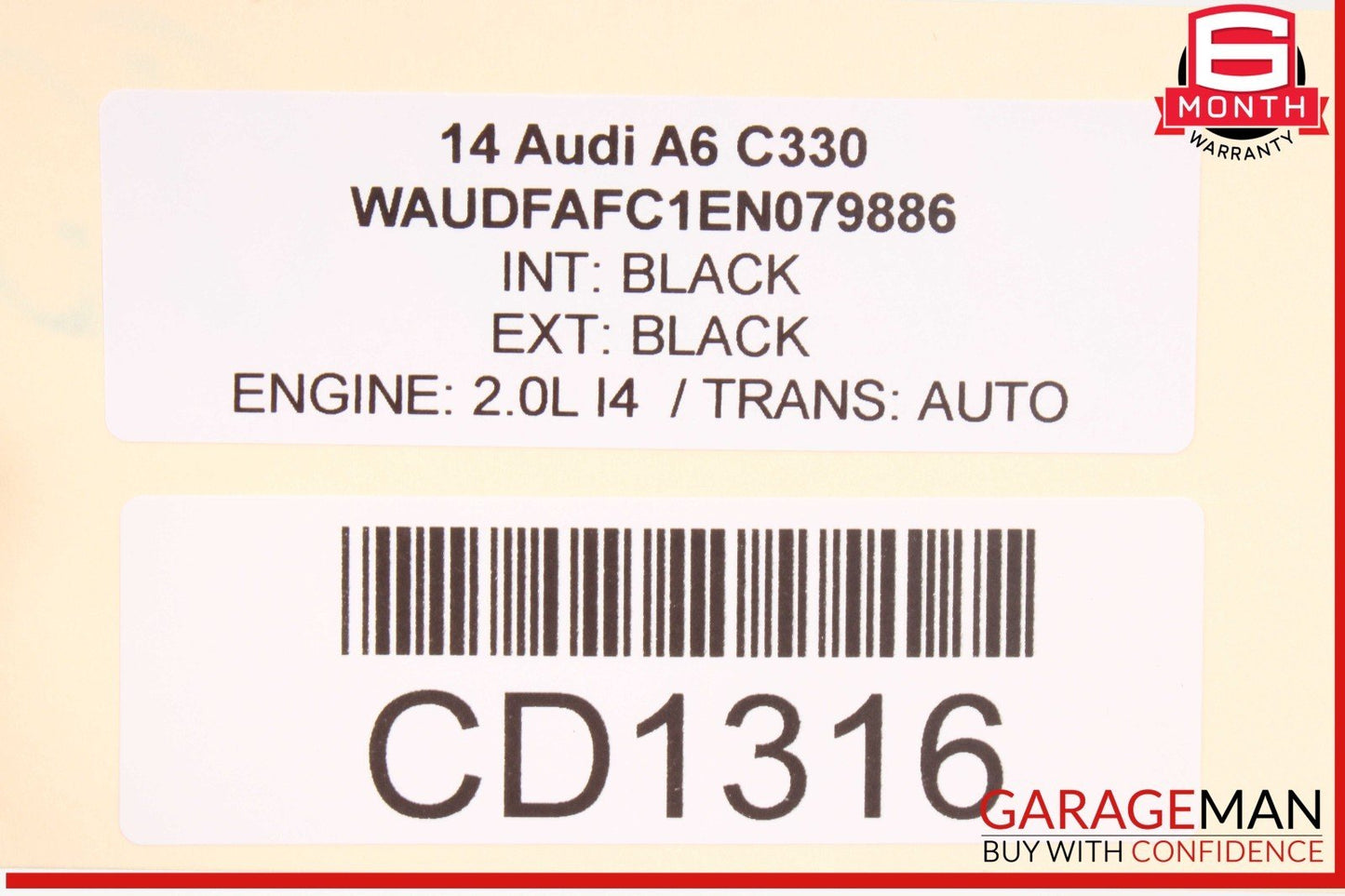 12-18 Audi A6 A7 Front Right Lower Bottom Seat Cushion OEM