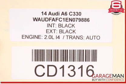 12-18 Audi A6 A7 Front Right Lower Bottom Seat Cushion OEM